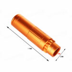 Worker Mod ACC Suppressor ＆ Ghost Flash Hider Tube Decorate Cap for Nerf Blaster Color Orange - Image 2